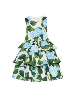 Kids Tiered Hydrangea Dress