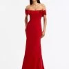 Cady Off Shoulder Peasante Gown