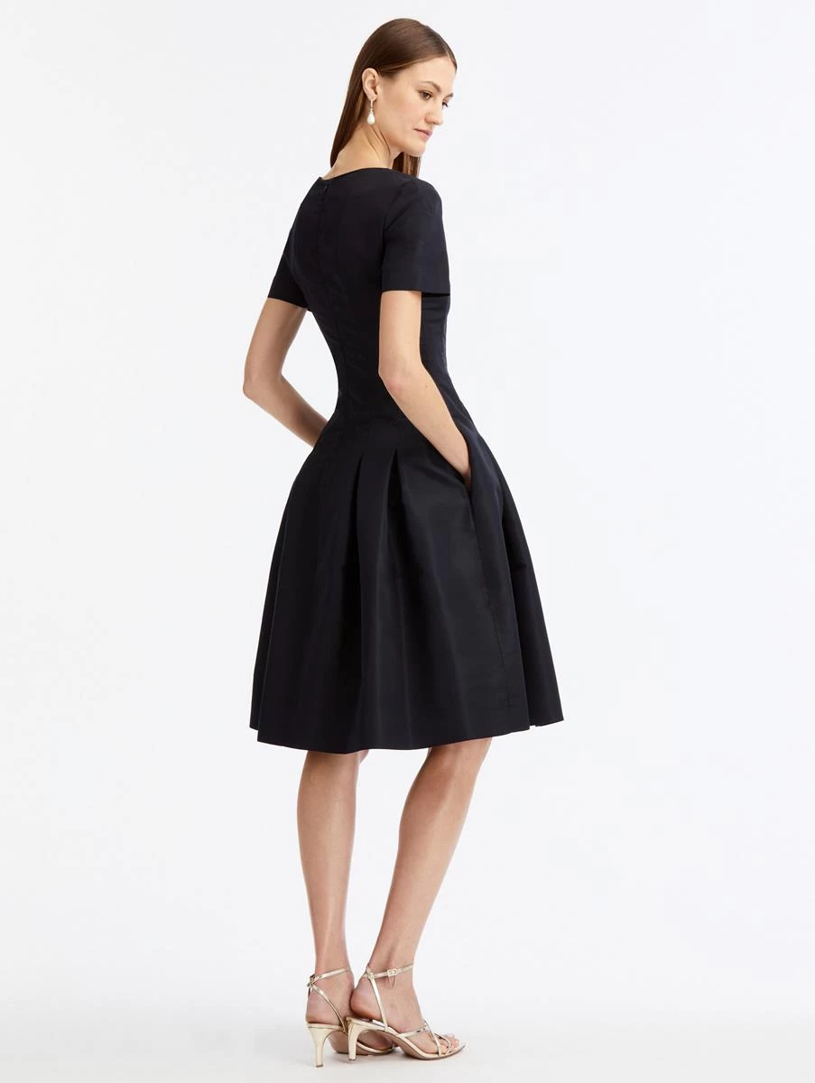 Split Neck Flare Dress 2 Split Neck Flare Dress - Image 2