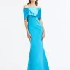 Off Shoulder Duchesse Satin Gown