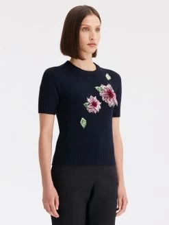 Crystal Dahlia Embroidered Pullover -Odlr p23593 Z 06212023035707903x1200 1