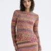 Hand Crocheted Multicolor Pullover