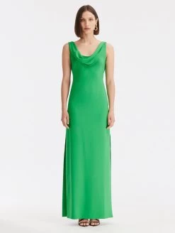 Cowl Neck Georgette Gown