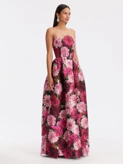 Strapless Dahlia Fil Coupé Gown -Odlr p23628 Z 06212023042628903x1200 1