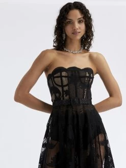 Strapless Floral Lace Dress -Odlr p23655 Z 05162023073805903x1200 1