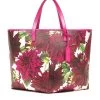 Medium Dahlia Printed Square Tote