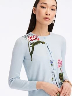 Sketched Floral Threadwork Cardigan -Odlr p23834 Z 07062023045417903x1200 1