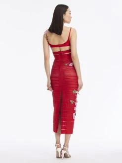 Geranium Threadwork Cocktail Dress -Odlr p23845 Z 06262023073539903x1200 1