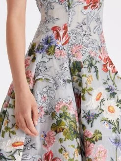 Sketched Floral Fil Coupé Gown -Odlr p24091 Z 06272023044547903x1200 1