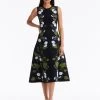 Morning Glory Jacquard Midi Dress