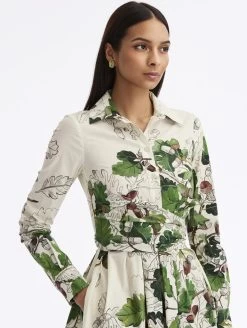 Sketched Acorn Cotton Poplin Maxi Dress -Odlr p24137 Z 07172023080529903x1200 1